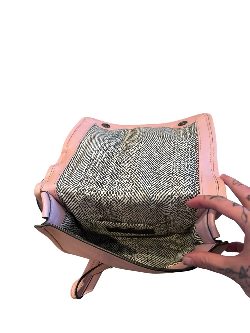 Rebecca Minkoff Blush Pink M.A.C Bowery Crossbody Leather Bag - Picture 7 of 11